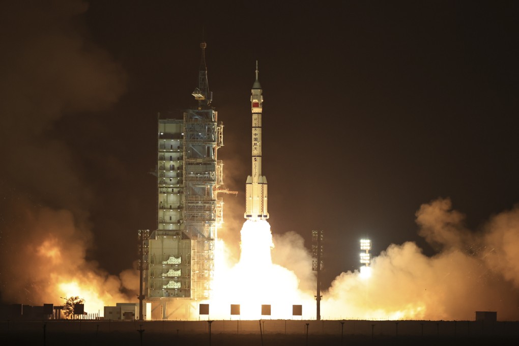 A Long March rocket carrying the Shenzhou-18 crew lifts off from the Jiuquan Satellite Launch Centre. Photo: Xinhua