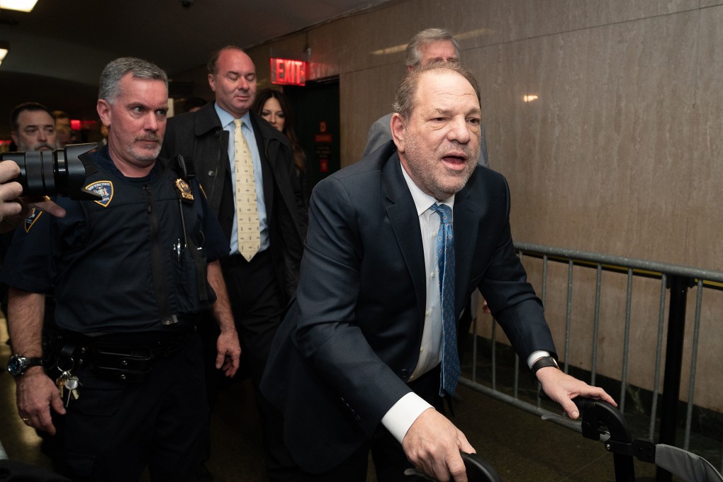 Harvey Weinstein arrives at Manhattan Criminal Court  on February 24, 2020. Photo: TNS
