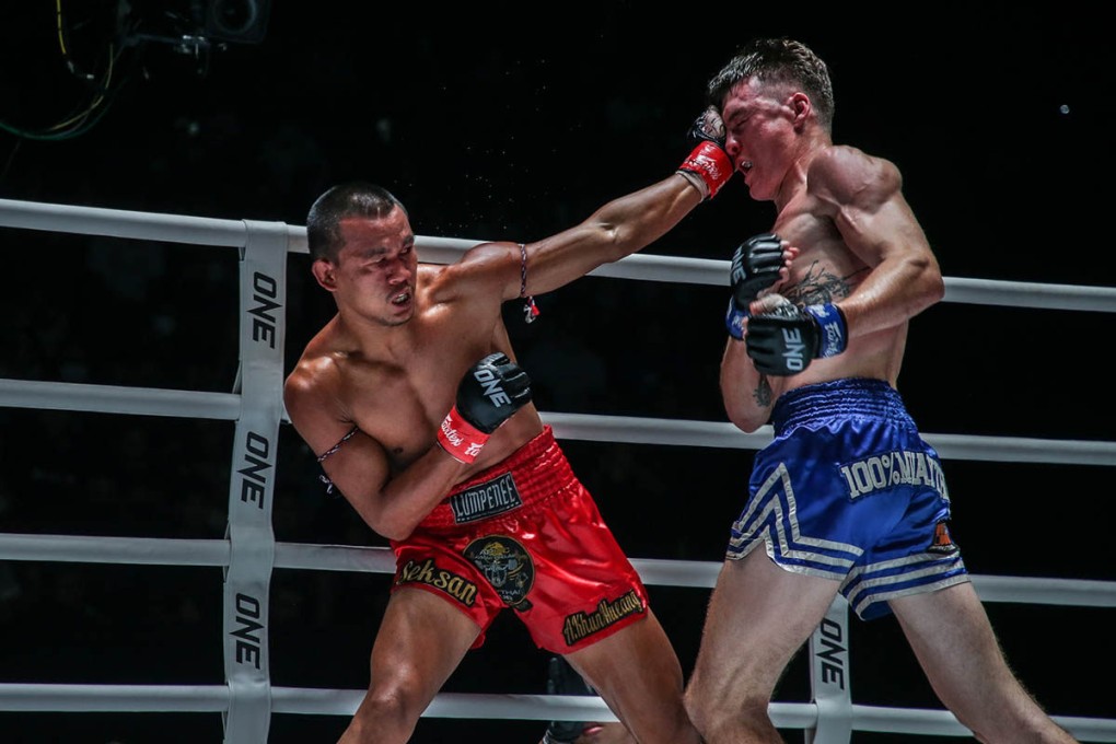 Seksan Or Kwanmuang, seen here against Tyson Harrison, has five months to prepare for Liam Harrison after his recent loss to Yutaro Asahi, his first defeat since 2022. Photo: ONE Championship