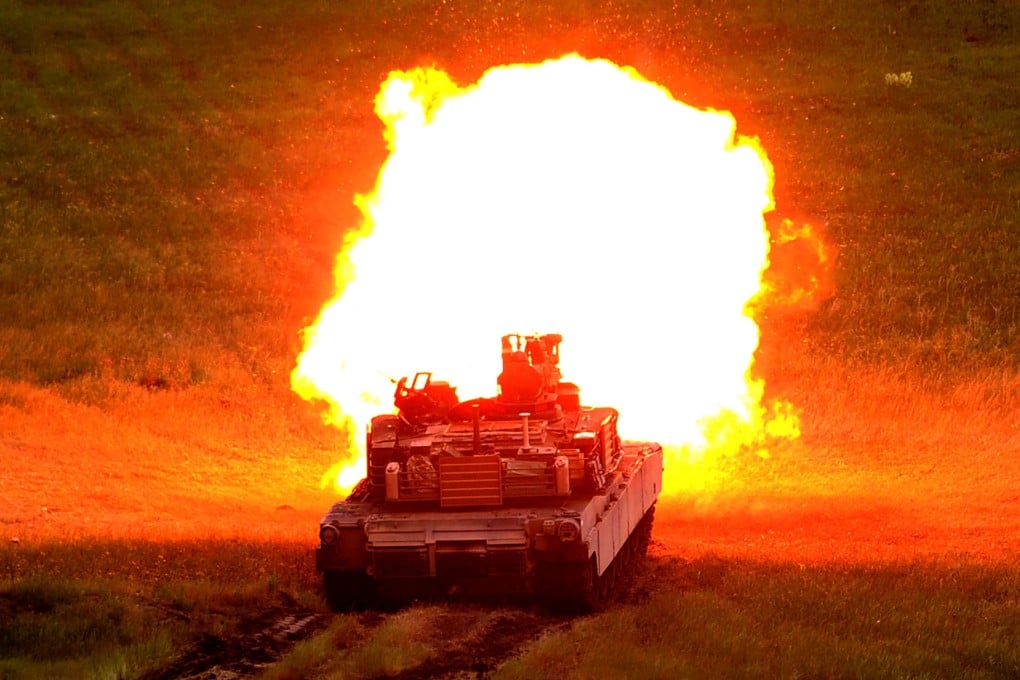A US M1A2 Abrams tank during a 2016 joint military exercise in Georgia. File photo: AFP