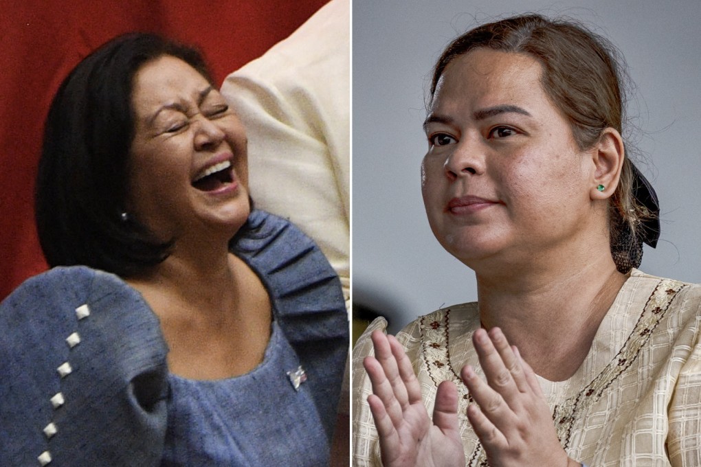 A composite image shows Philippine First Lady Marie Louise “Liza” Araneta-Marcos (left) and Vice-President Sara Duterte-Carpio. Their quarrel started innocuously enough: with a laugh. Photos: AFP