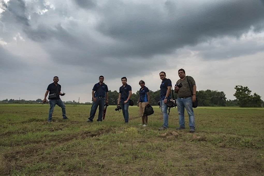 Kolkata Cloud Chasers including team member Chirasree Chakraborty (third from right). Photo: Handout