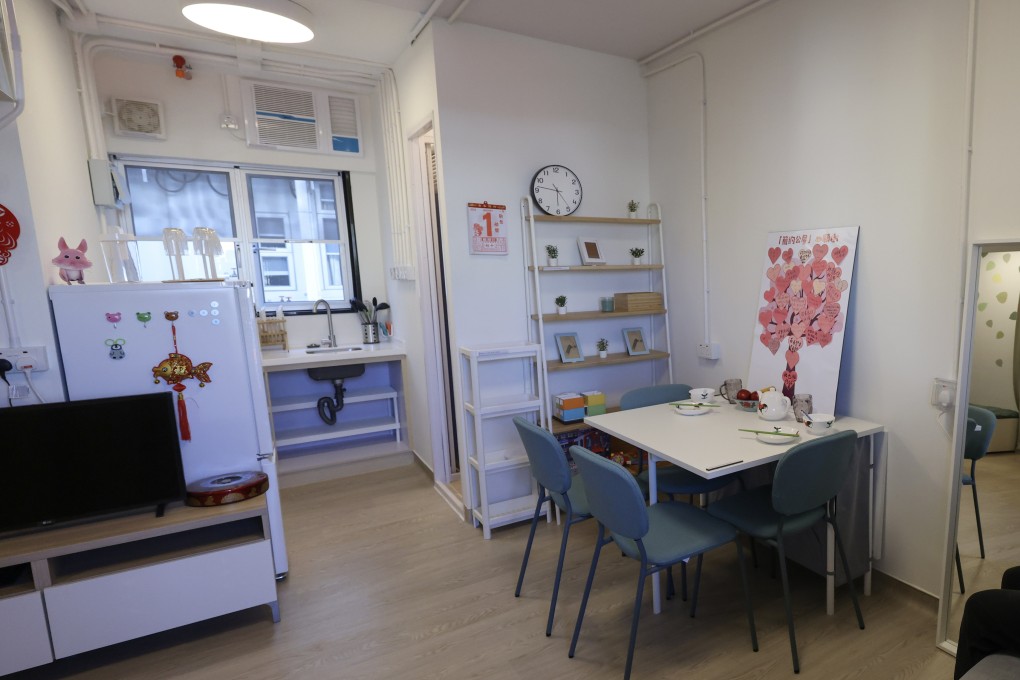 An interior mock-up of a light public flat. The government aims to deliver 30,000 such homes by 2026-27. Photo: May Tse