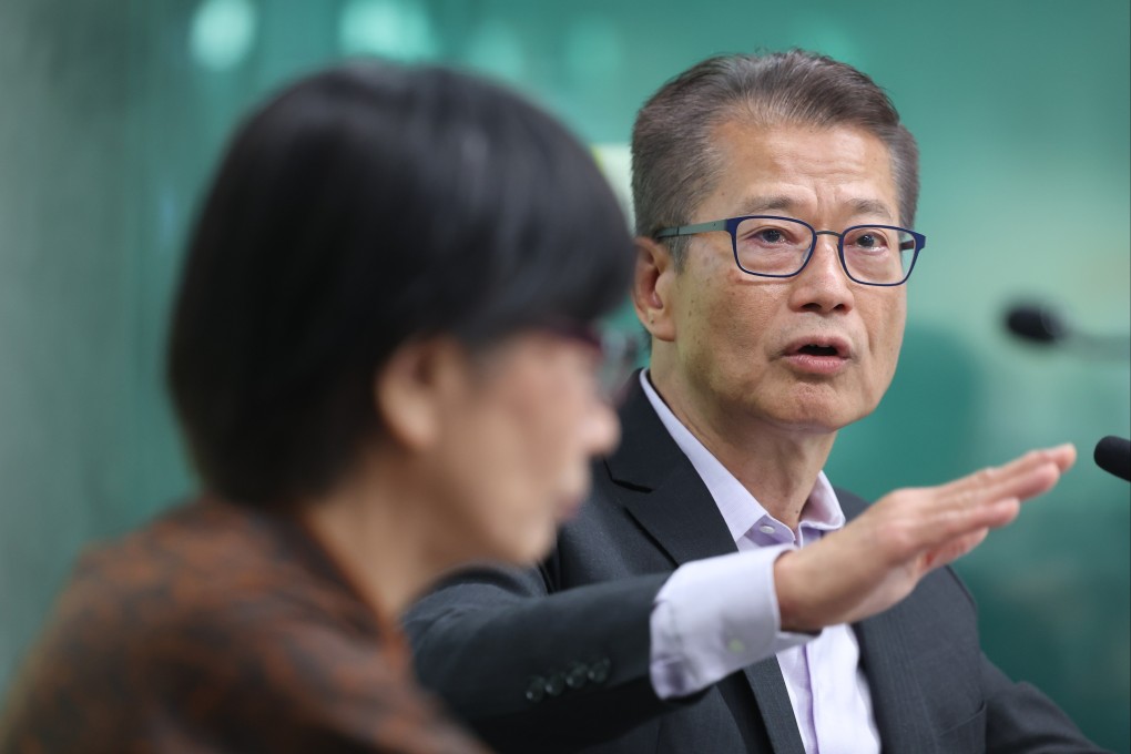 Financial Secretary Paul Chan has maintained his economic growth forecast of between 2.5 per cent and 3.5 per cent for the full year. Photo: Edmond So