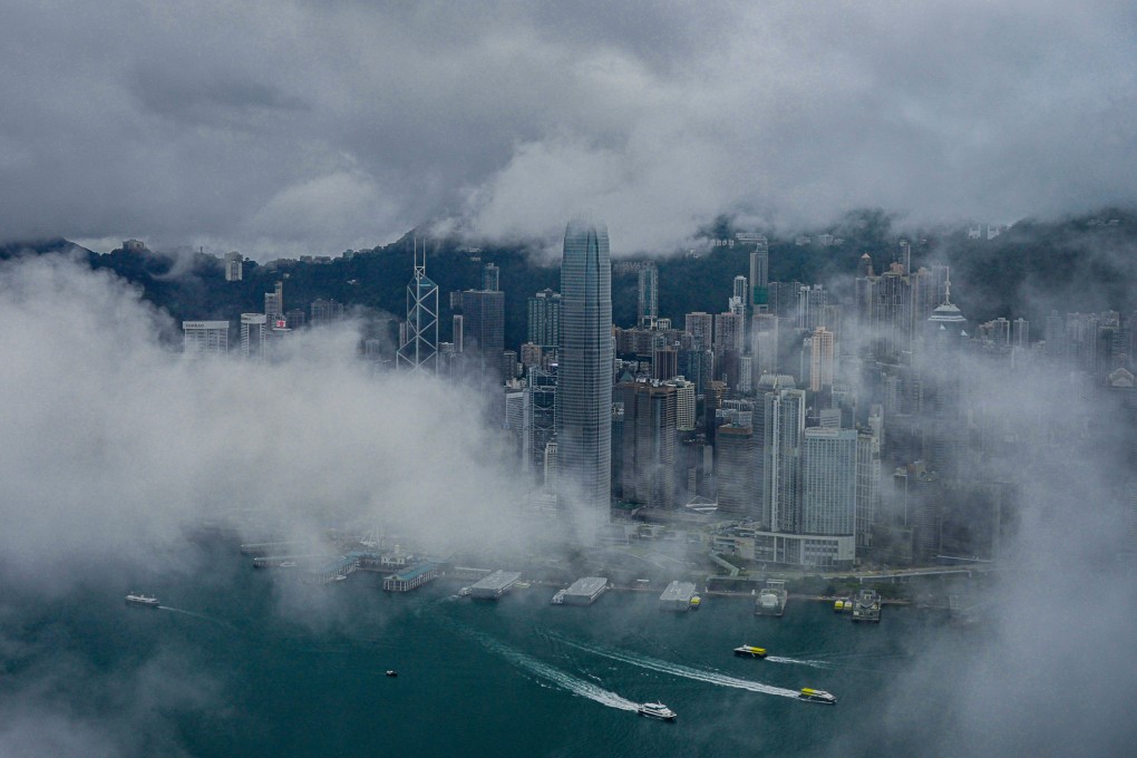 Victoria Harbour under cloud cover. Photo: Eugene Lee