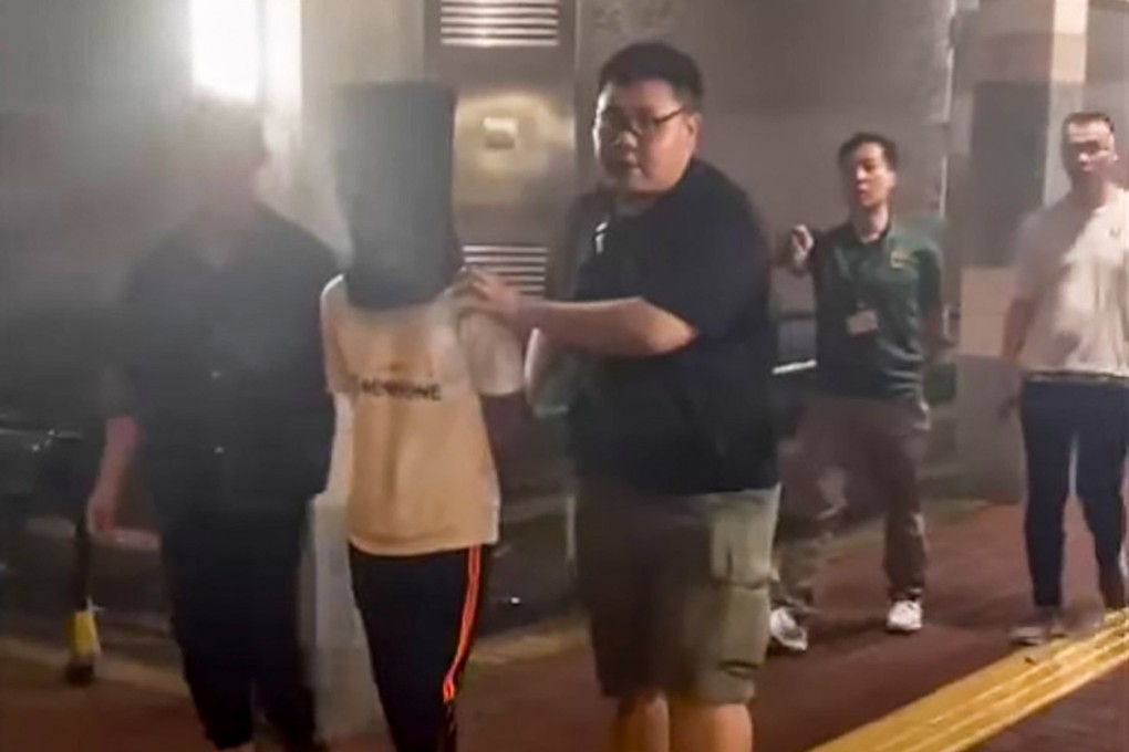 A 23-year-old suspect was arrested on Friday in connection with incidents on a housing estate. Photo: Facebook/Hong Kong Police