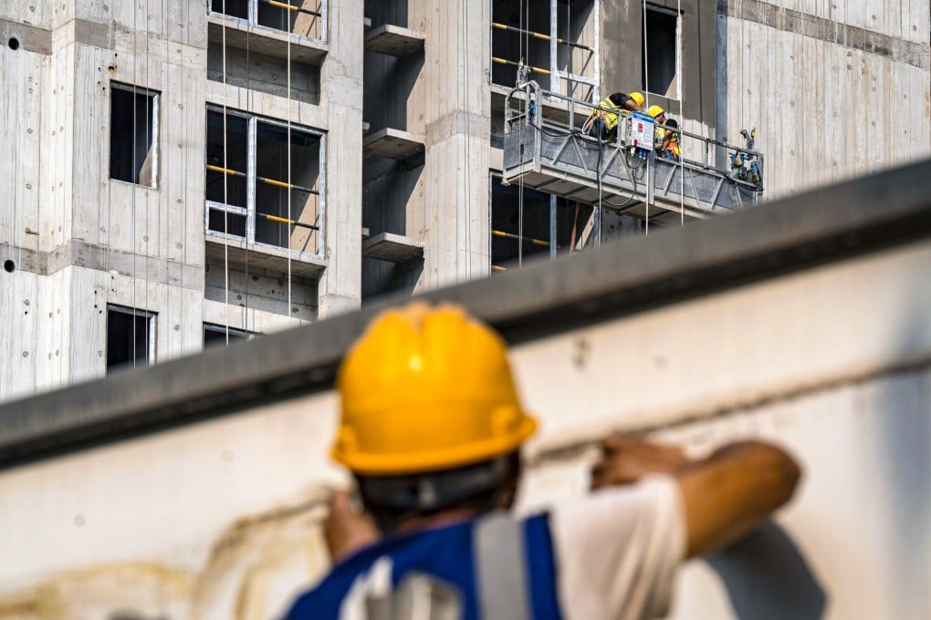 An underconstruction residential building in Shenzhen. About 64 per cent of respondents said they expected to grow their holdings in real estate over the medium term, State Street says. Photo: Bloomberg