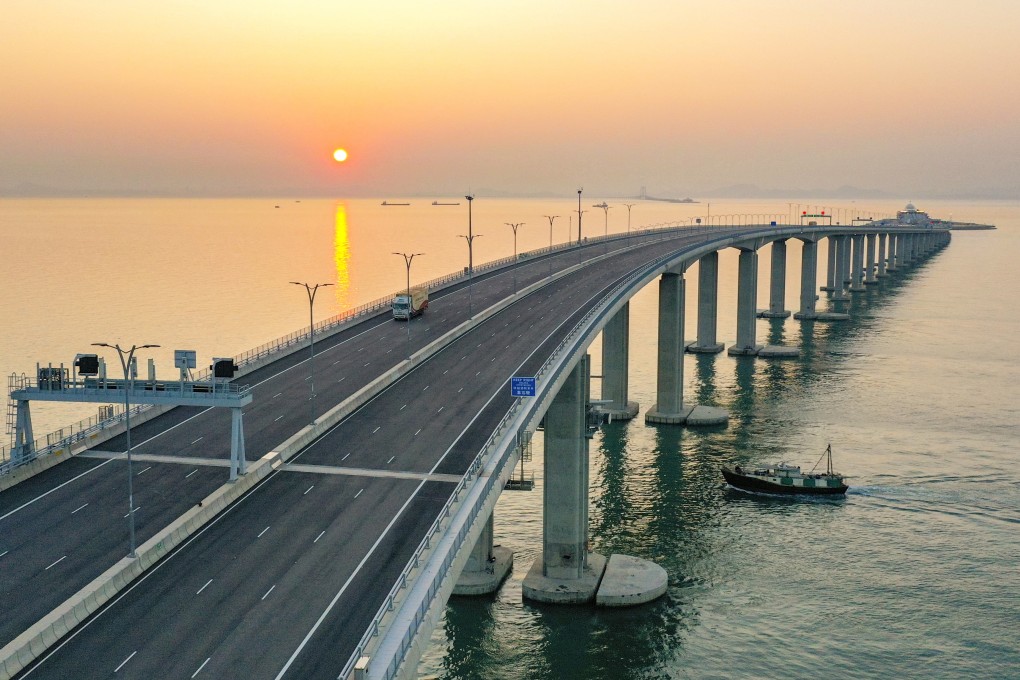 A view of the Hong Kong-Zhuhai-Macau bridge in 2020. At the Hong Kong-Asean Summit in 2023, Chief Executive John Lee pledged that the city would be a “value-adding gateway” connecting China to the rest of the world. Photo: Winson Wong