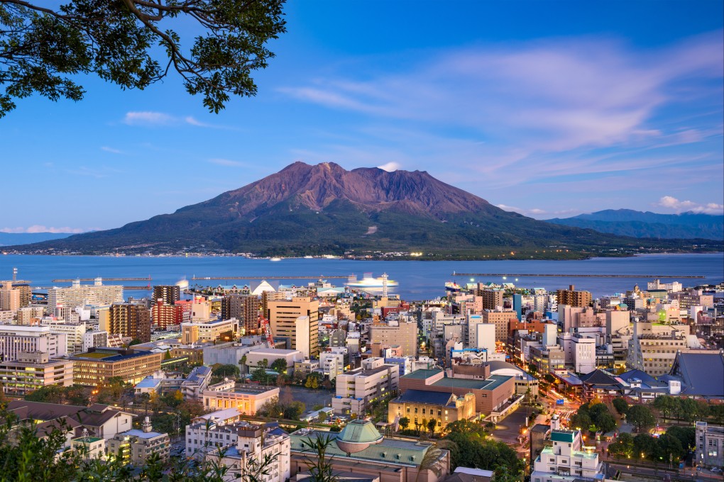 The city of Kagoshima, Japan, overlooked by Sakurajima, the country’s most active volcano. We give tips on what to do in and around the city, from eating some of the best wagyu to taking a geothermal sand bath. Photo: Shutterstock
