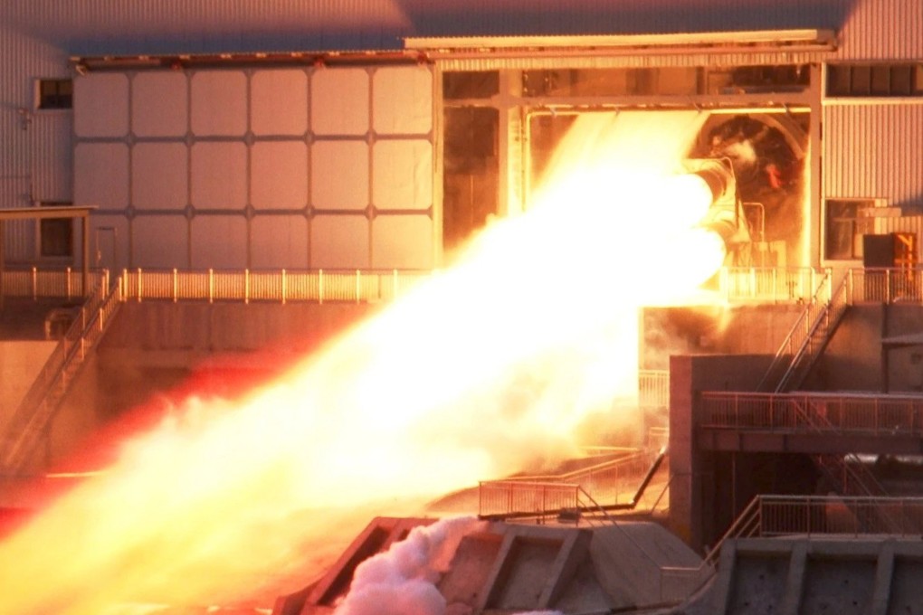 The China Aerospace Science and Technology Corporation said four YF-100K engines passed the ignition test on Sunday. Photo: CASC