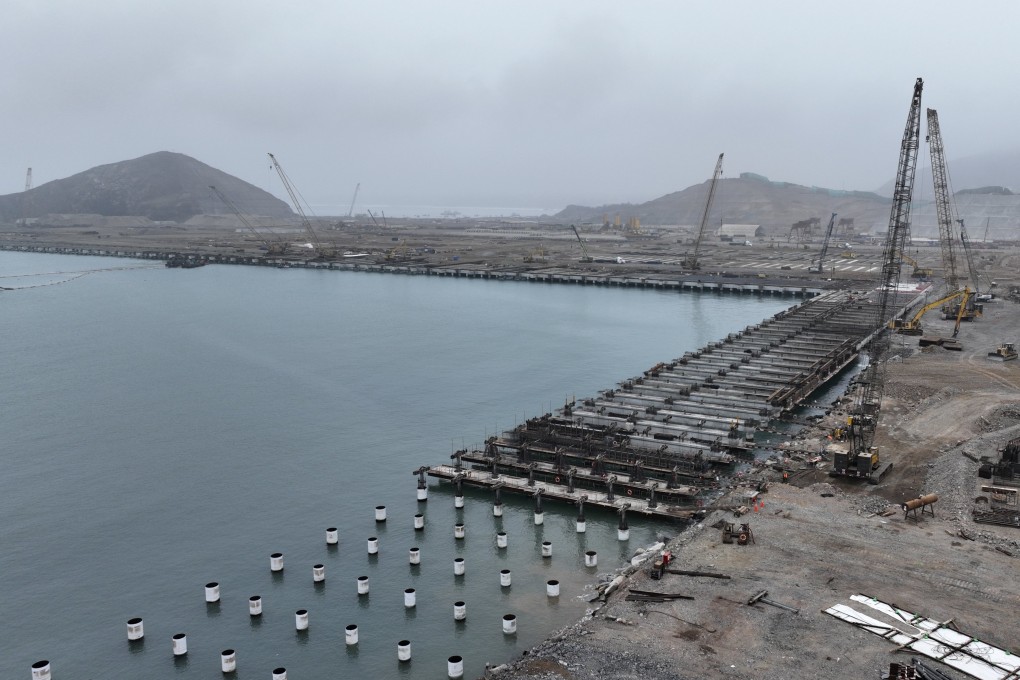 China is building a megaport in Chancay on Peru’s Pacific coast. Photo: AP