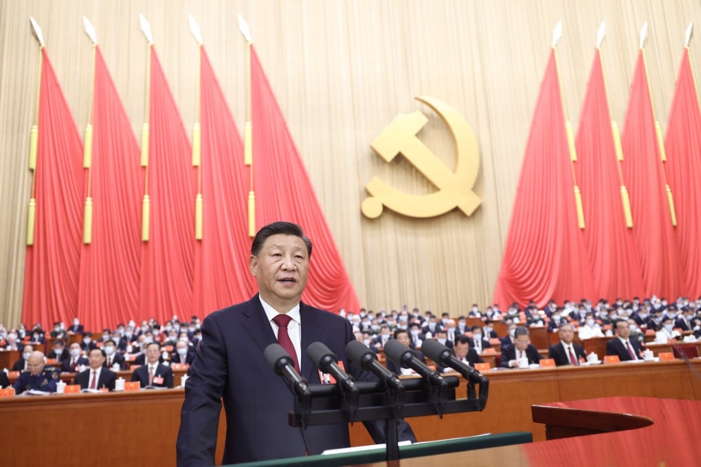Xi Jinping delivers a report at the 20th National Congress of the Communist Party of China in Beijing. The upcoming third plenum is a highly anticipated meeting of the party’s Central Committee. Photo: Xinhua