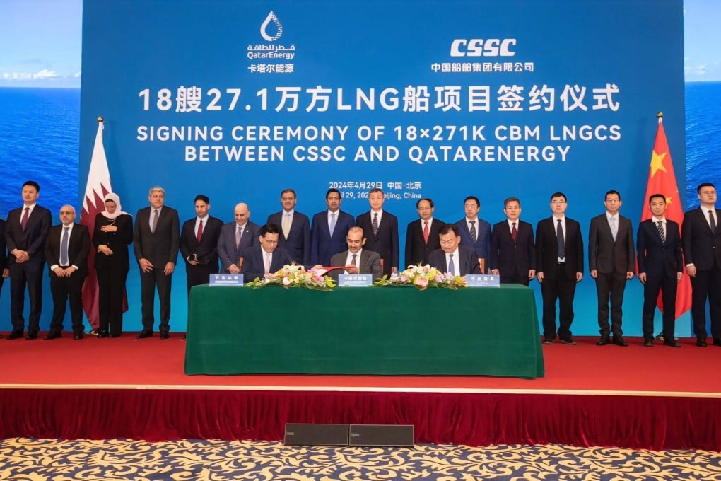 China State Shipbuilding Corporation and QatarEnergy have reached a massive deal involving a fleet of tankers. Photo: Weibo