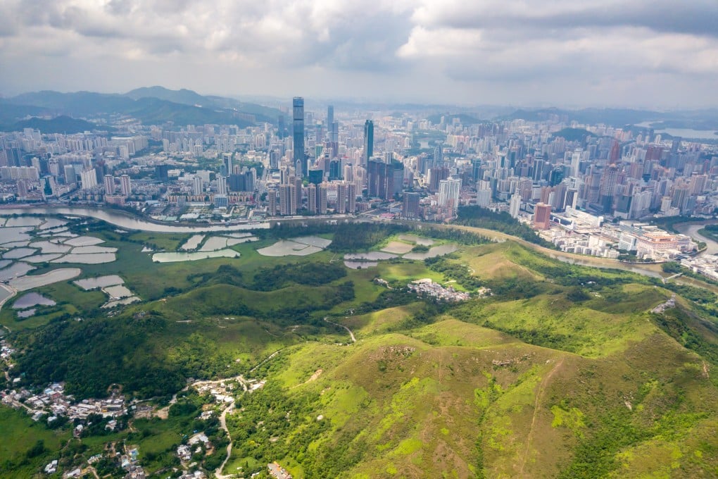 An aerial photo of the New Territories, Hong Kong. Plans are underway to create a “university town” in the area. Photo: Shutterstock