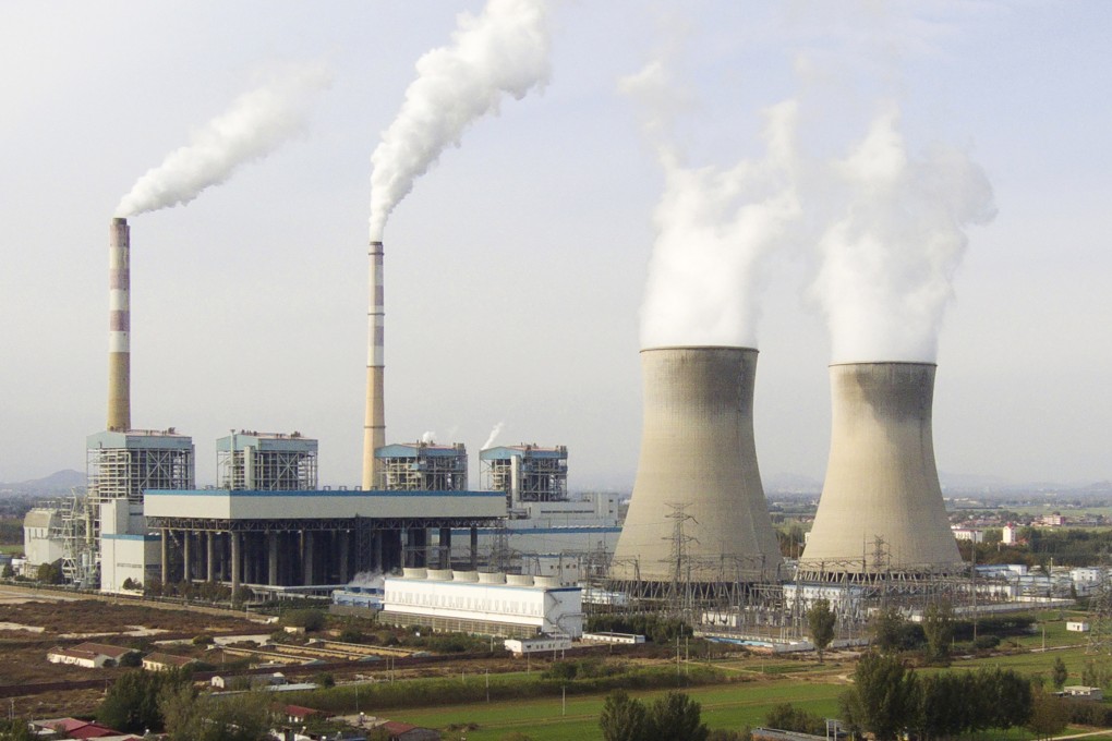 A coal-fired power plant is seen in Dingzhou, Baoding, in northern China’s Hebei province. Photo: AP