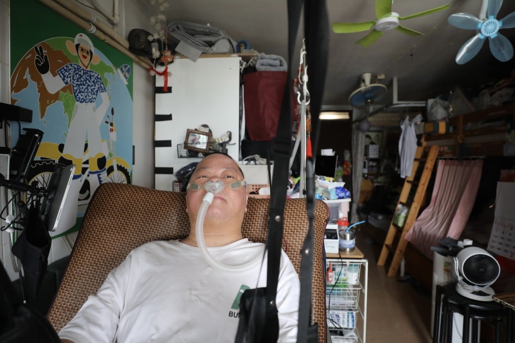 Hong Kong father of two Sze Chi-wai (above) shines a light on living with ALS, a form of motor neurone disease. These degenerative diseases are incurable, but many people are raising funds for research into them. Photo: Xiaomei Chen