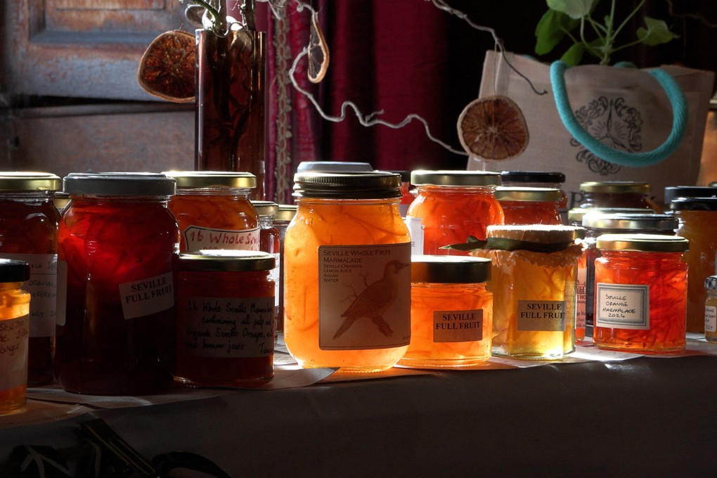 Some of the thousands of jars of marmalade at the 2024 Dalemain World Marmalade Awards, in Penrith, England. The eccentric cultural event brings together marmalade lovers from around the world while promoting the preserve loved by Queen Elizabeth. Photo: AFP