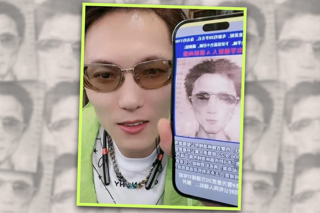 An online influencer in China has been caught up in the hunt for a fugitive from a 2006 murder after some of his followers noticed a resemblance between him and one of the suspects and then made a report to the police. Photo: SCMP composite/Bilibili