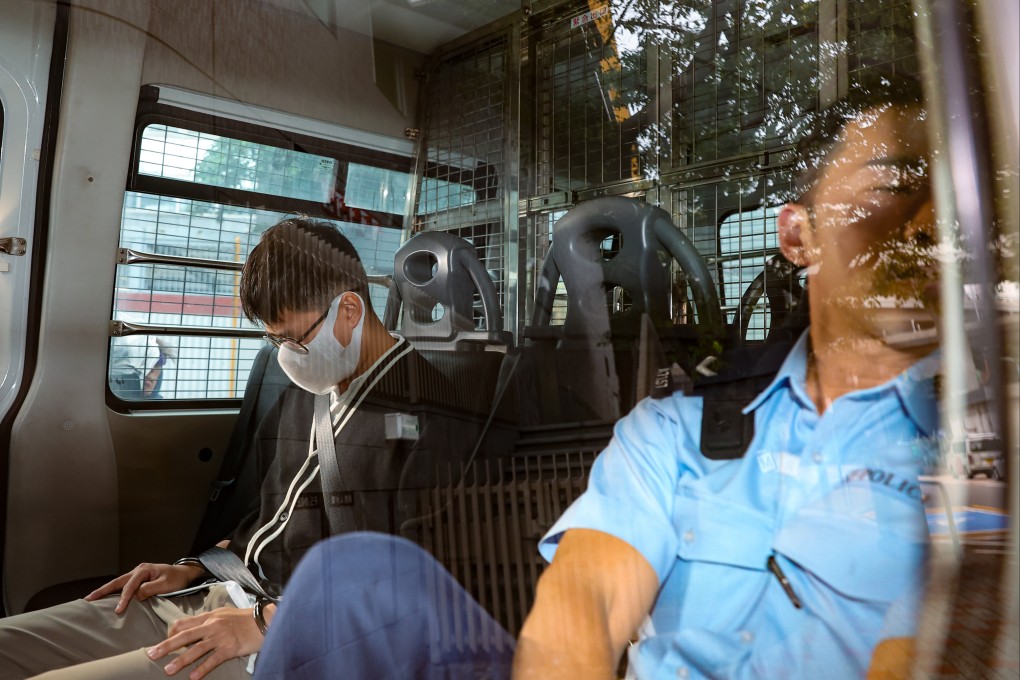 Former construction project manager Kan Ho-kai arrives at Kwun Tong Court. Photo: Edmond So
