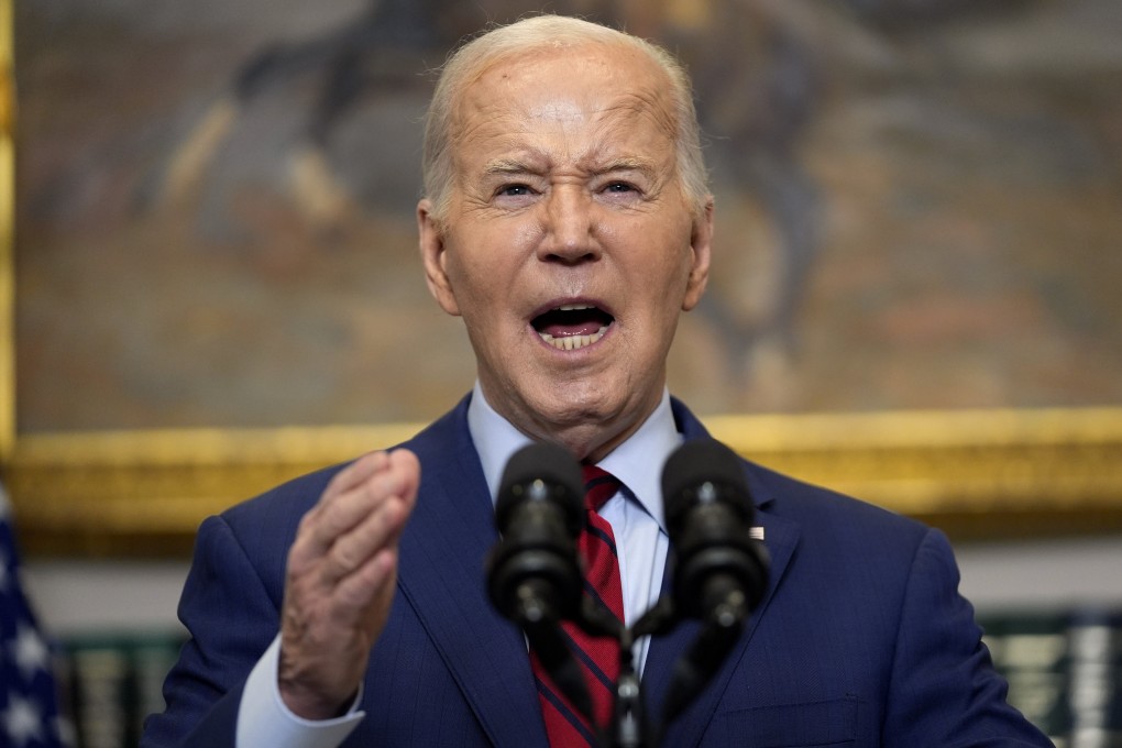 US President Joe Biden on Thursday. Photo: AP