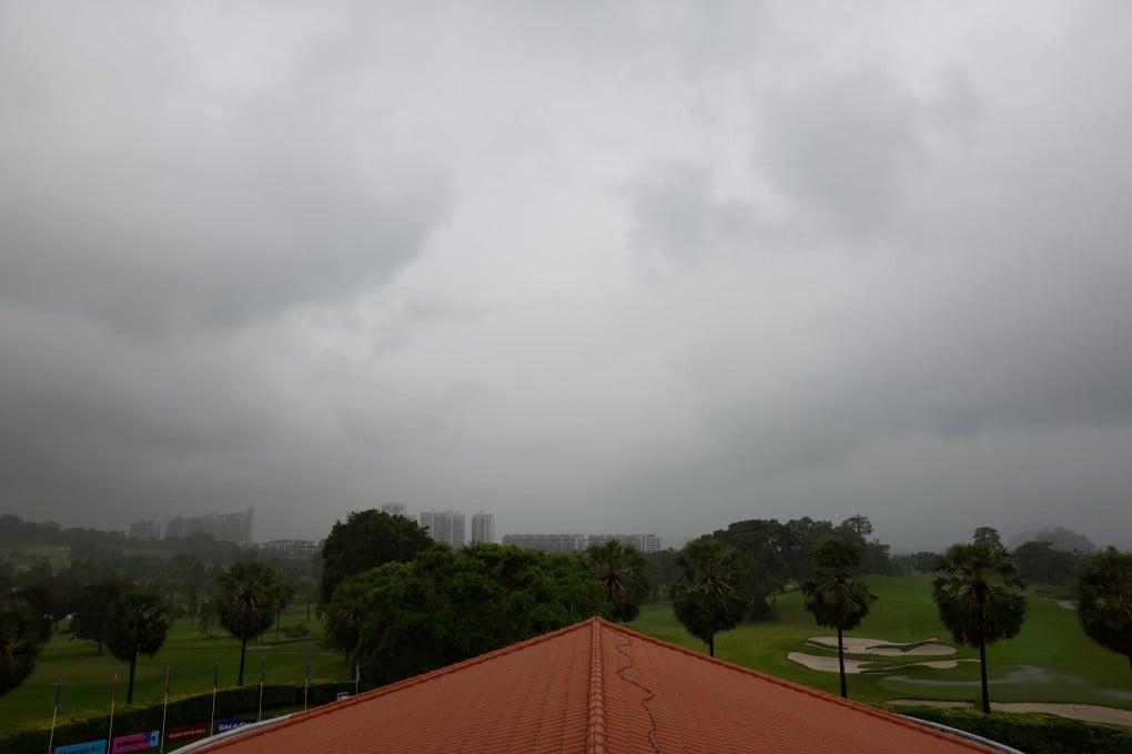 Adverse weather conditions have delayed the start of the second round of the LIV Golf tournament in Sentosa, Singapore. Photo: Reuters