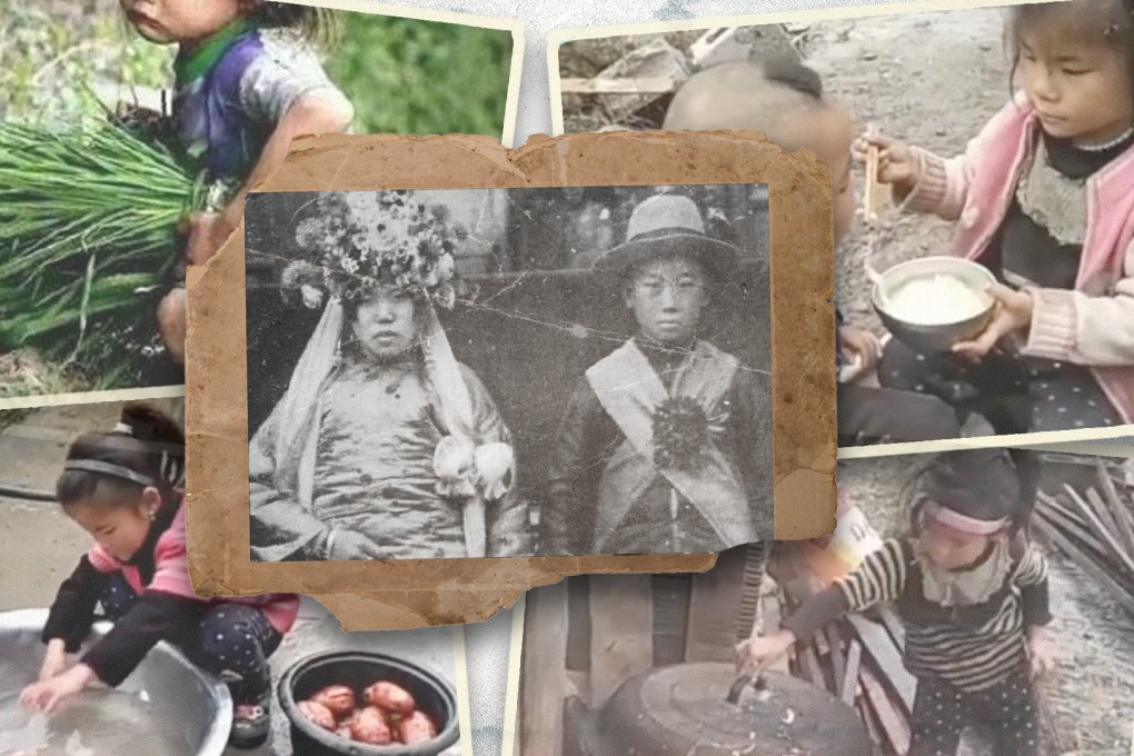 The Post explains why the phenomenon of child brides persists in China despite the practice being officially banned on May 1, 1950. Photo: SCMP composite/Wikipedia/ixigua.com