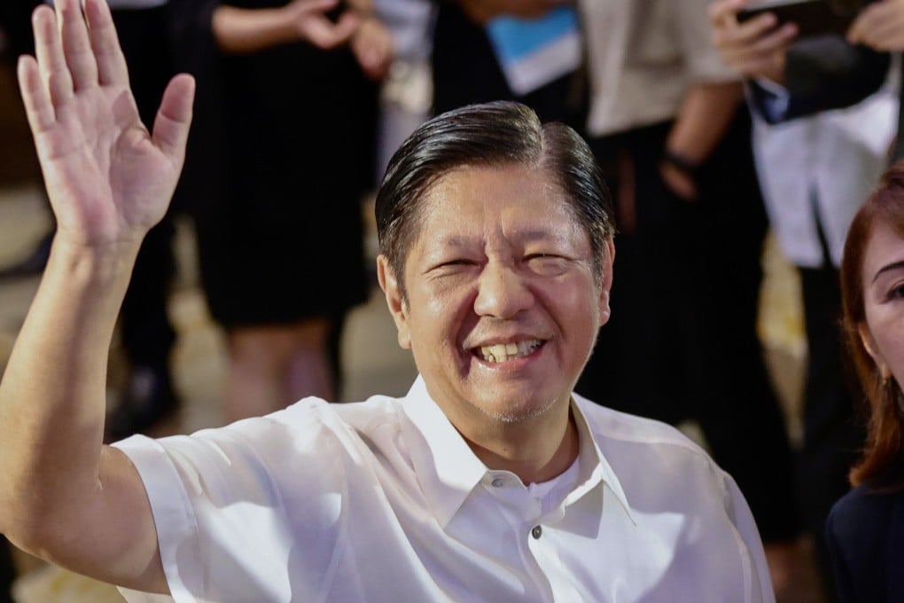 Philippine President Ferdinand Marcos Junior at a forum of the Foreign Correspondents Association of the Philippines in Manila. Photo: EPA-EFE