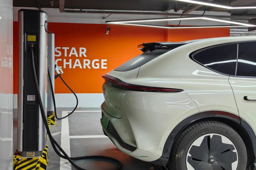 StarCharge charger in use. Photo: StarCharge