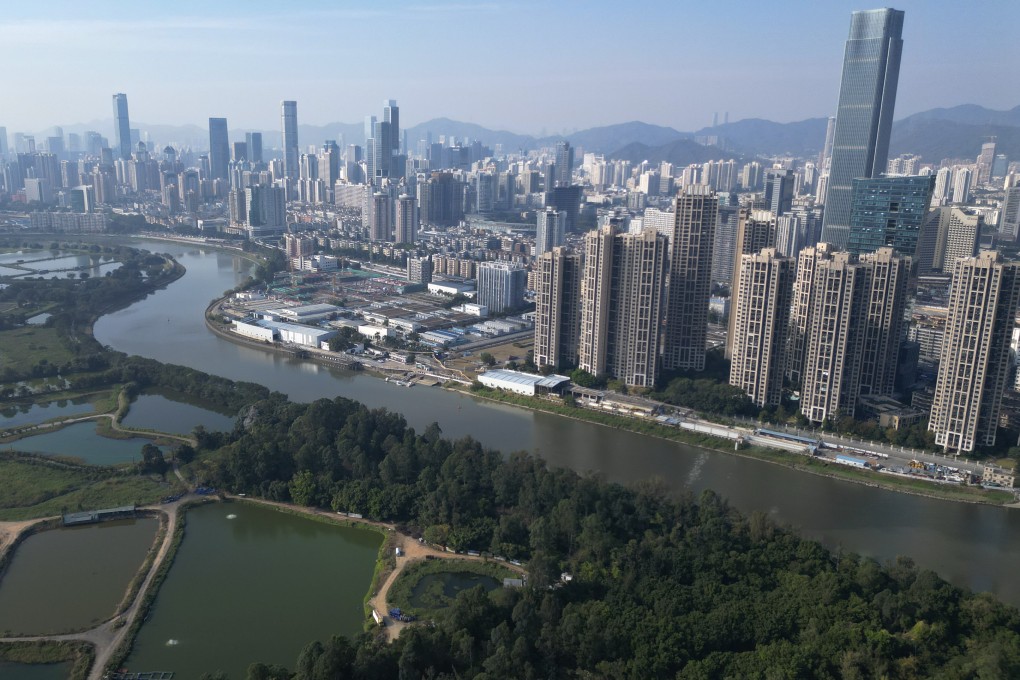 A view across the Hong Kong-Shenzhen border. Photo: SCMP/May Tse