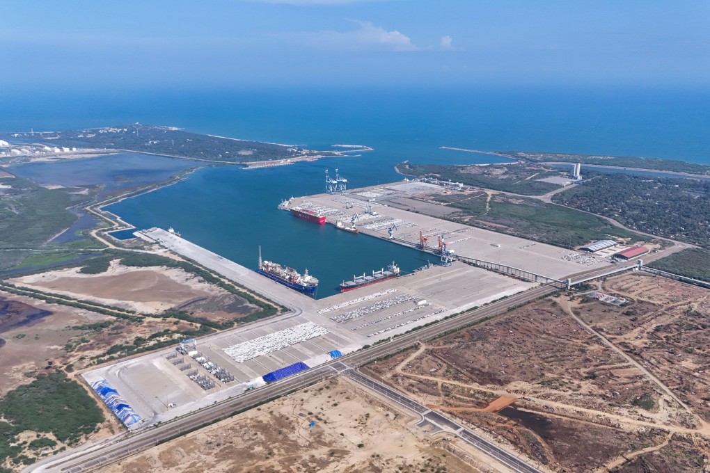 Located in the south of Sri Lanka, the Hambantota Port is one of the signature projects of Belt and Road cooperation between China and Sri Lanka. Photo: Xinhua