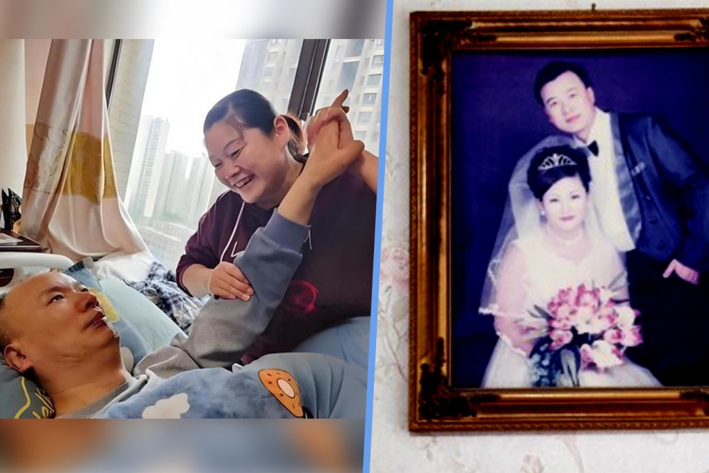 A loving and devoted wife in China has seen her husband awaken from his vegetative state after a decade thanks to the constant care she has given him.
Photo: SCMP composite/Sina