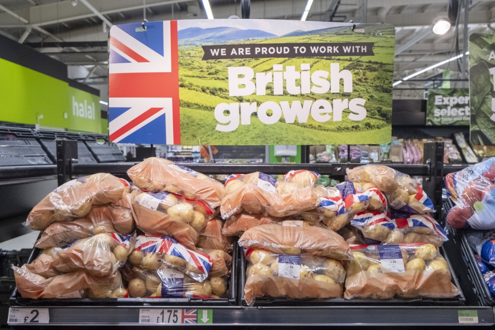 Potatoes for sale in a supermarket in England. Extreme rain as a result of climate change ruined potato crops across Europe in 2023, leading to price rises and the very real risk of shortages. Photo: Getty Images