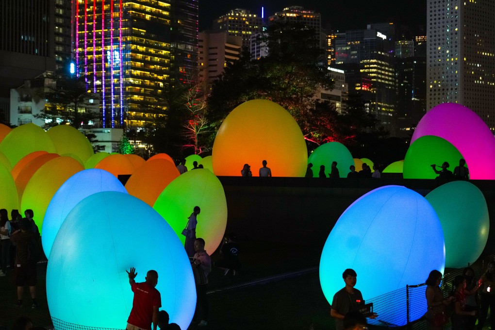 The art installation is located in Tamar Park in Admiralty and open to visitors from 6.30pm to 11pm every night. Photo: Sam Tsang