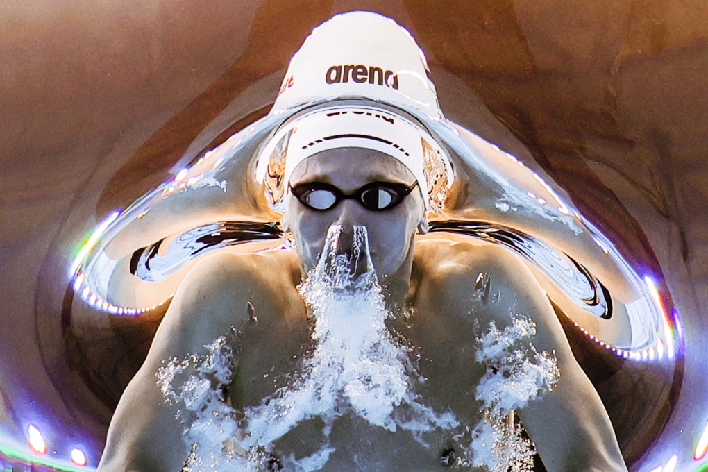 Kregor Zirk competes at the 2024 world championships, where he was fifth in his favoured event, the 200m butterfly. Photo: Reuters