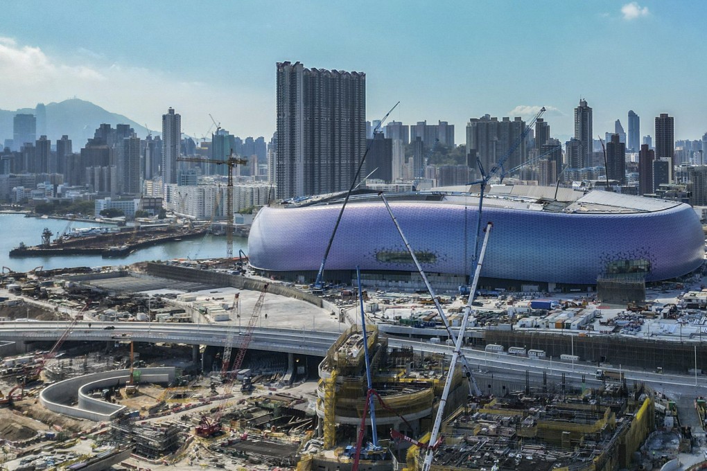 Kai Tak Sports Park remains under construction. Photo: Dickson Lee