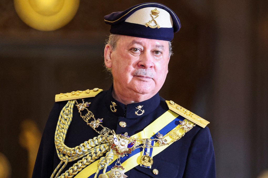 Sultan Ibrahim Iskandar, Malaysia’s king, looks on during a welcoming ceremony at the National Palace in Kuala Lumpur in January. Photo: AFP
