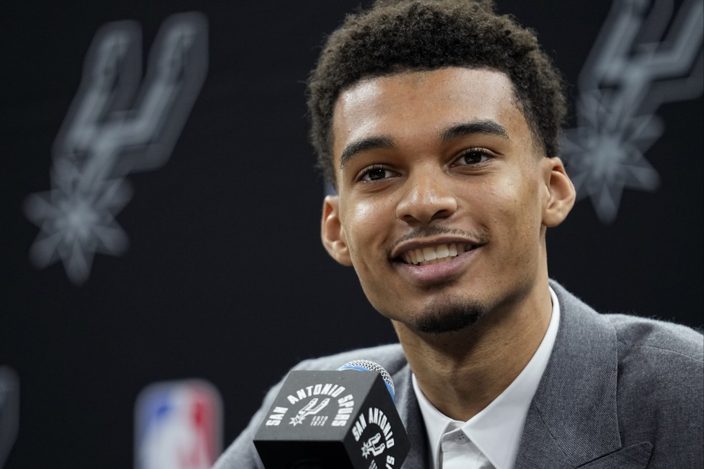 San Antonio Spurs centre Victor Wembanyama has been named NBA Rookie of the Year after a record-setting season. Photo: AP