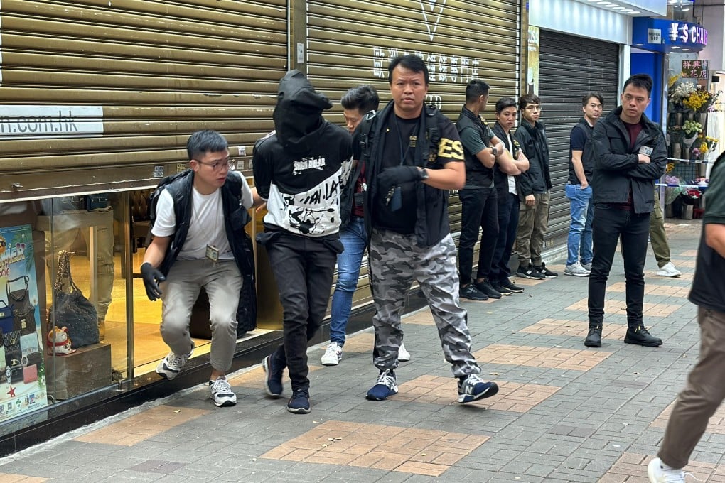 Hong Kong police arrested five suspects after they stormed the VIP Station store on Haiphong Road, an insider has said. Photo: Handout