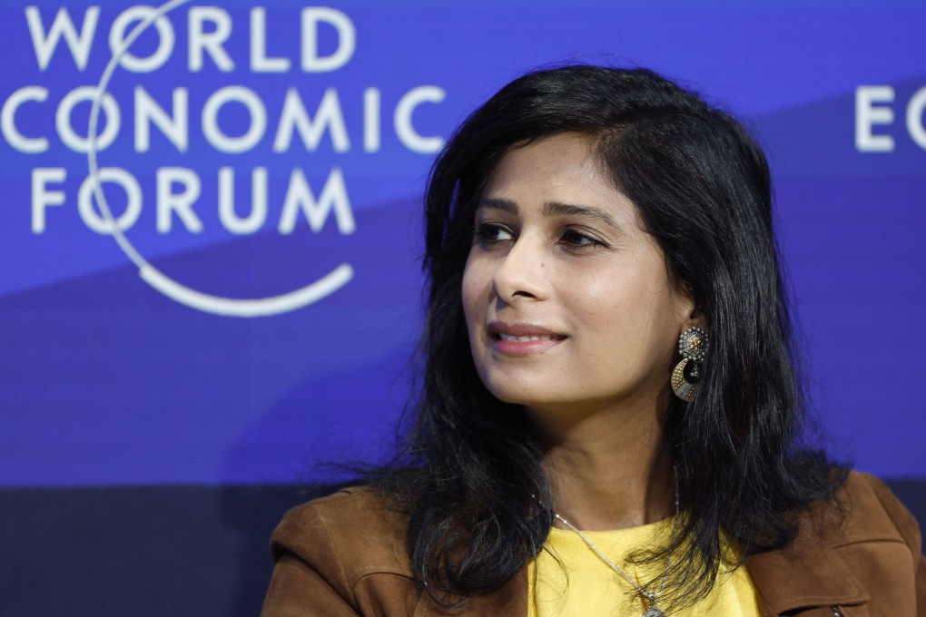 Gita Gopinath, first deputy managing director of the IMF, has issued a warning about the economic consequences of continued geopolitical division. Photo: Bloomberg