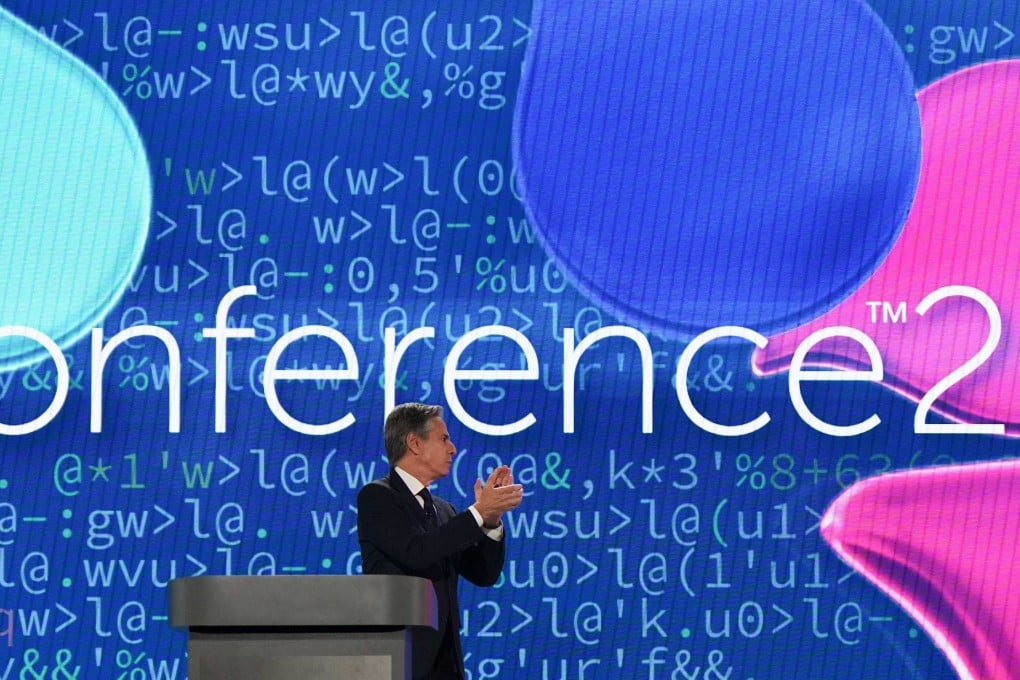 US Secretary of State Antony Blinken after unveiling Washington’s latest cybersecurity strategy in his keynote address to the RSA Conference in San Francisco on Monday. Photo: AFP