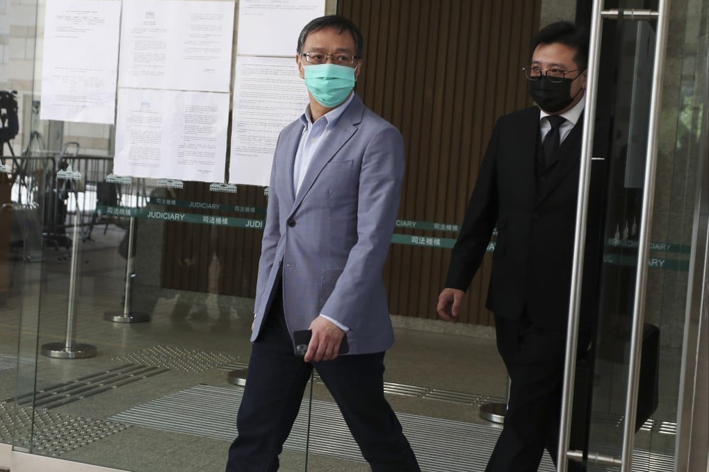 Royston Chow, a former chief financial officer at Jimmy Lai’s Next Digital (left), who is testifying at the tycoon’s trial on national security charges. Photo: Sam Tsang
