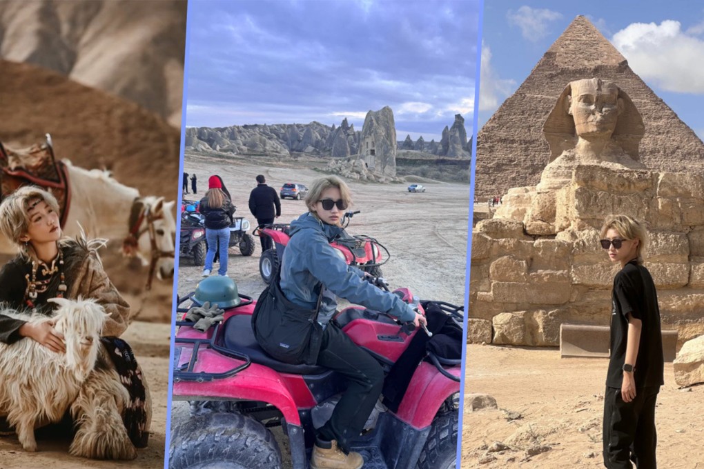 A young woman from China who travelled around the world on shoestring budget has faced online bullying from people who accused her of paying for her travels by selling sex. Photo: SCMP composite/Xiaohongshu