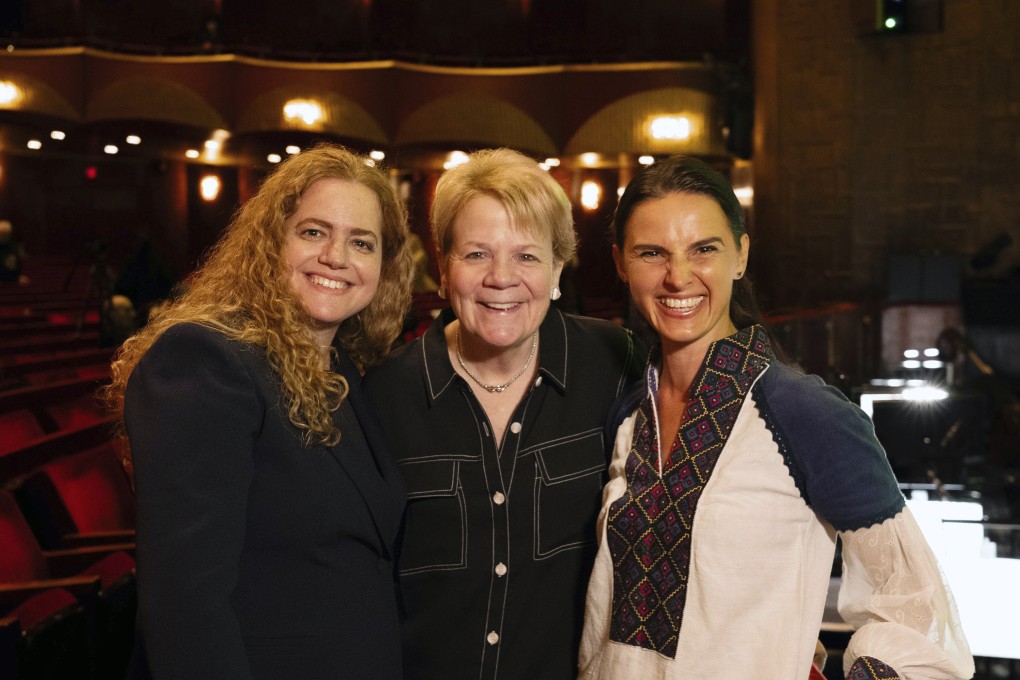 (From left) Speranza Scappucci, Marin Alsop and Oksana Lyniv, three of the women who recently conducted at the Metropolitan Opera House, in New York. The women conductors talk about how the industry is changing. Photo: Metropolitan Opera via AP