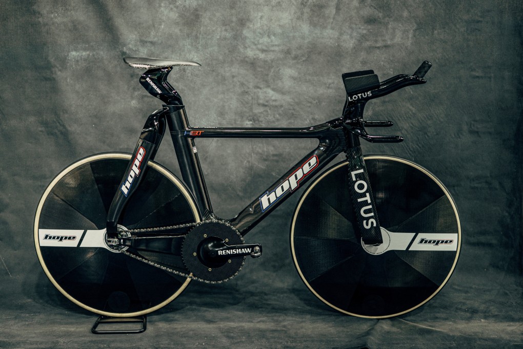 The Hope HBT Paris bicycle that Great Britain hope will lead to more gold medals at the 2024 Olympics. Photo: Reuters
