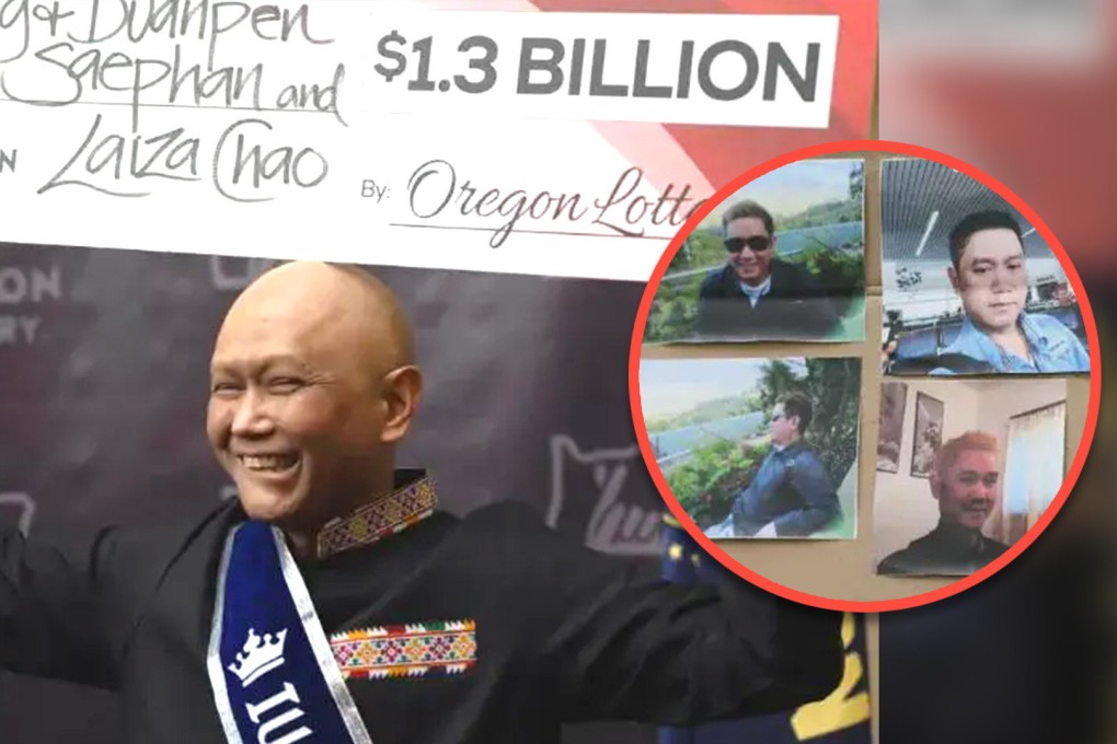 A Laotian immigrant to the United States has scooped a US$400 million win on the lottery after sharing the total US$1.3 billion prize with his wife and a friend. Photo: SCMP composite/163.com
