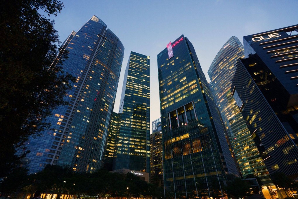 Singapore’s skyline. A Chinese national is accused of allegedly murdering a man at a condominium in the city state. Photo: Bloomberg