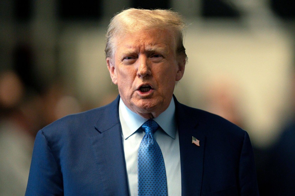 Donald Trump said “what Biden is doing with respect to Israel is disgraceful”, in reference to the president’s threat to stop sending weapons to Israel as it wages war against the Palestinian militant group in Gaza. Photo: Bloomberg