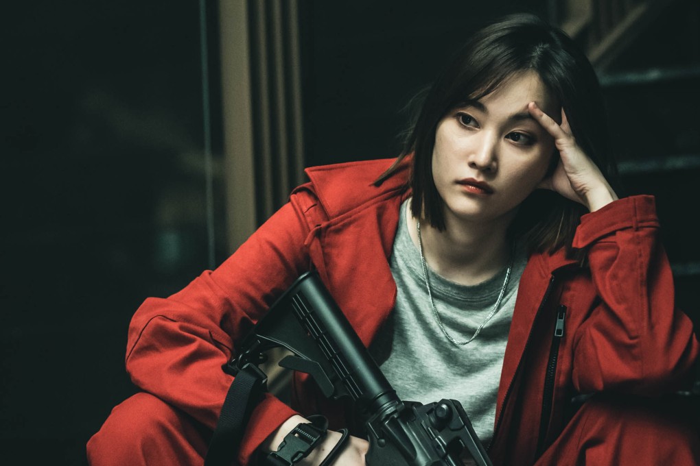 Busy Korean actress Jeon Jong-seo (above in a still from Money Heist - Joint Economic Area) has two new projects in the pipeline: heist series Project Y and social K-drama Genie House, a return in Queen Woo and a second season of Bargain. Photo: Netflix