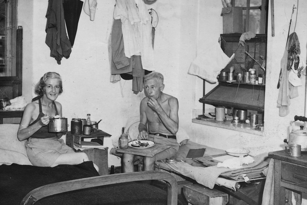 Prisoners of war in the Stanley Internment Camp in Hong Kong during the Japanese occupation in the 1940s. POWs involved in amateur dramatics had to get creative when it came to whipping up theatrical costumes. Photo: SCMP