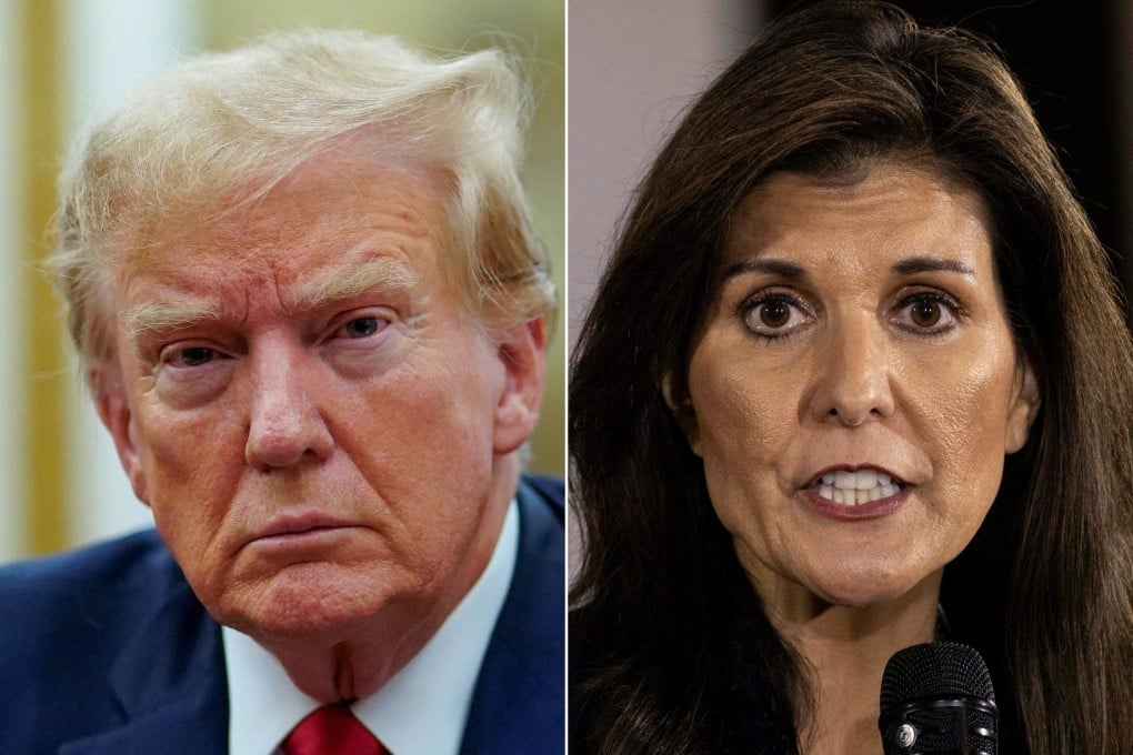 Former US President Donald Trump and former South Carolina governor Nikki Haley. Photo: AFP